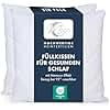 Moon - 2er Pack Füllkissen Viscoschaum Flocken - extra fest mit 625g - Sofakissen mit Memory-Effekt - 95° waschbar (60x60 cm)